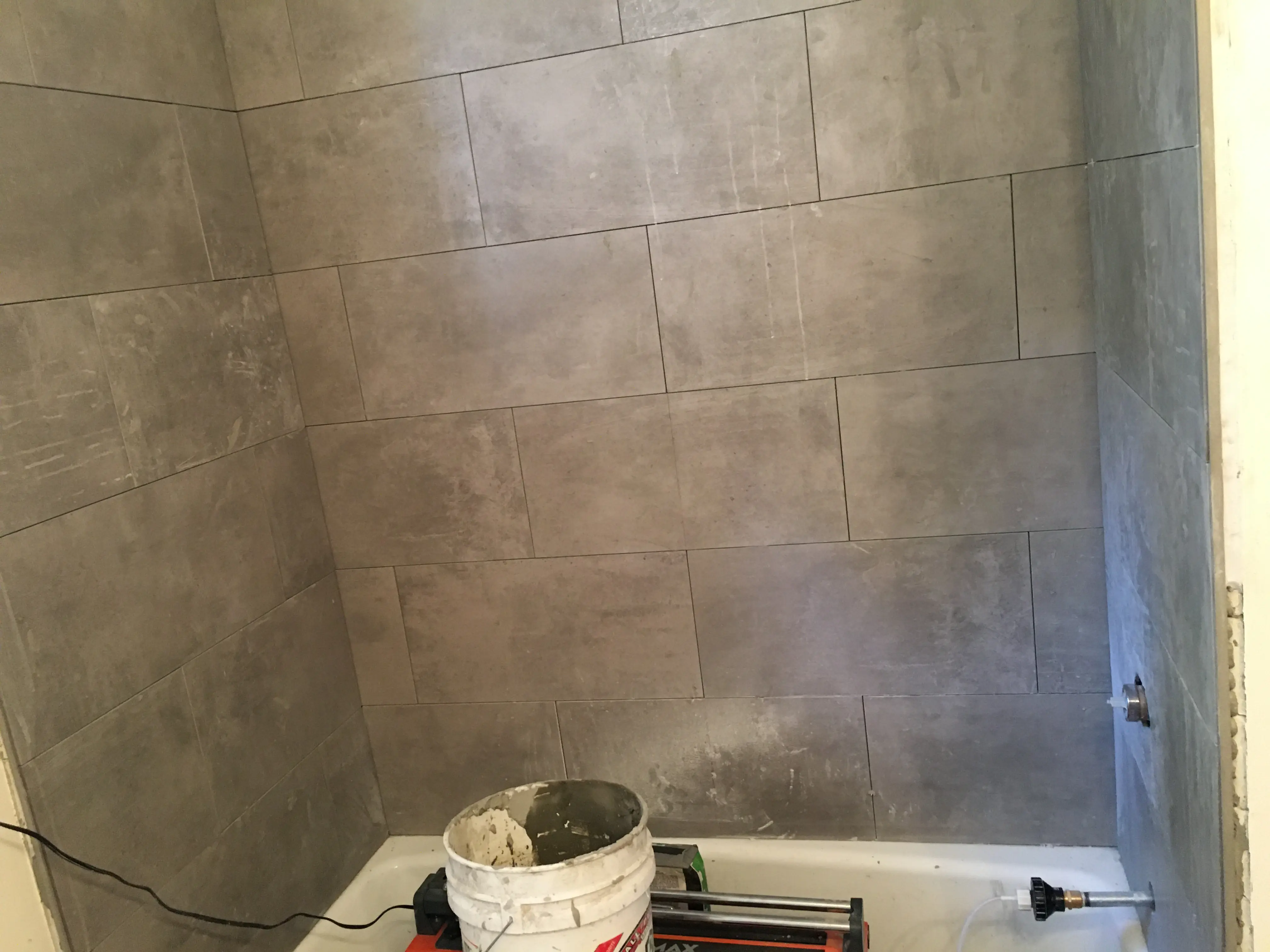 Tiled master bath in an Oakland Hills home
