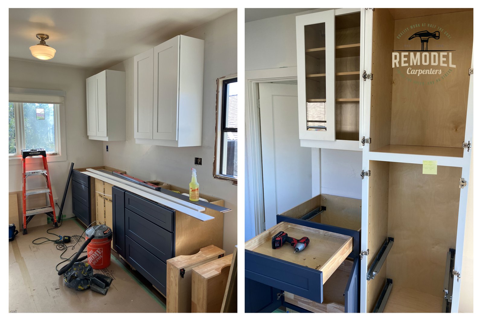 New kitchen cabinet run installed in Berkeley