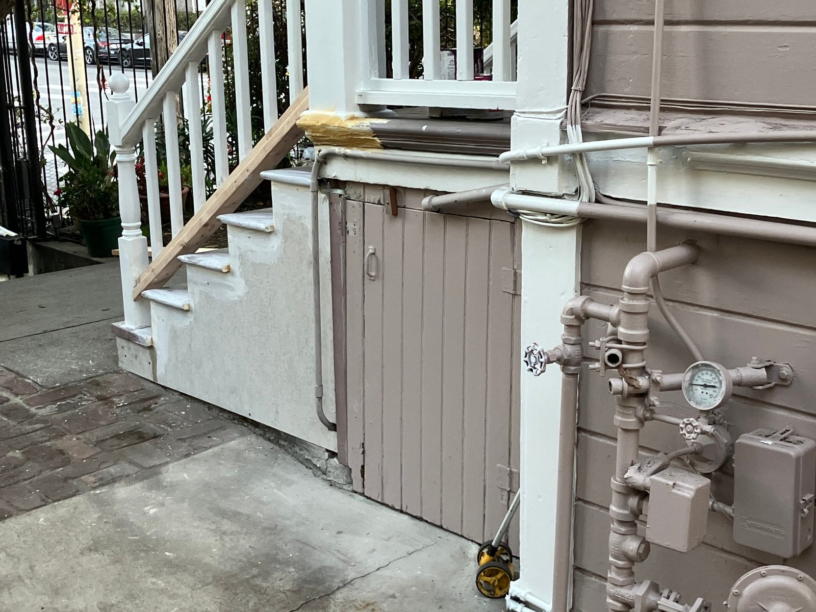 Stair panel and balustrade rail on Potrero Hill